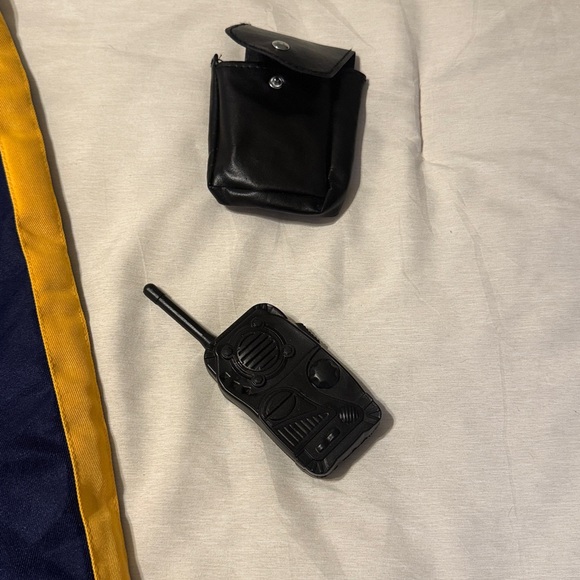 Spirit Halloween Police Navy Blue Pants with Yellow Stripe Small - Picture 5 of 6